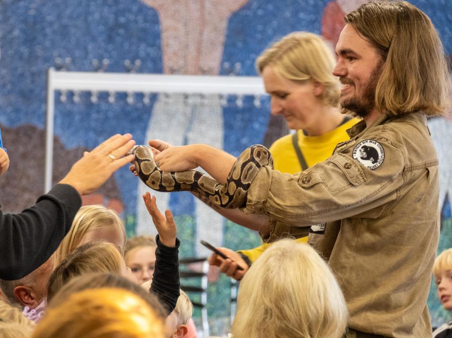 Mikkel Sortemos på Flensborg Bibliotek i 2024