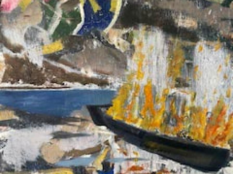 Maleri til udstillingen "Kunst & vær med"